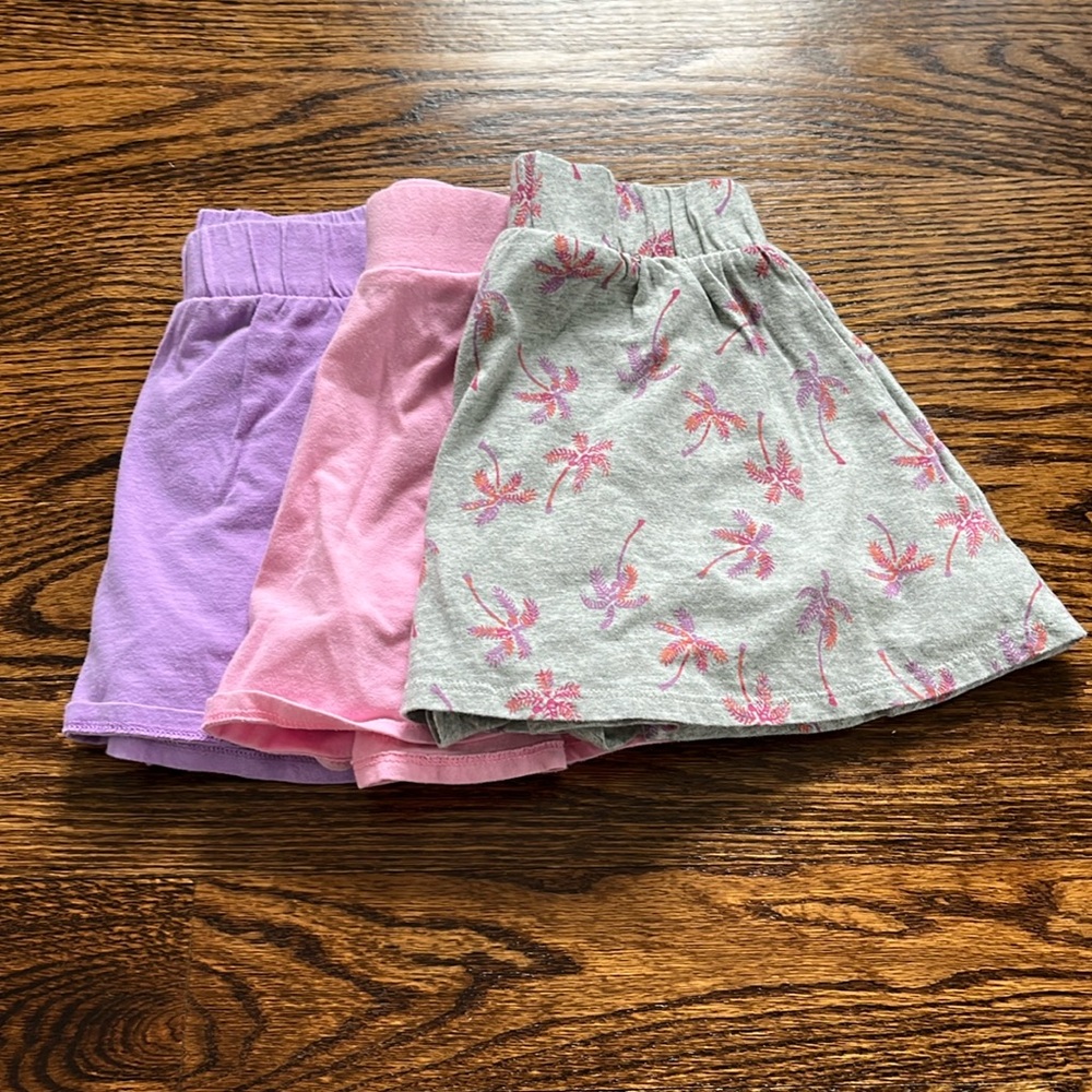 Girls’ Pink and Purple Skort Set